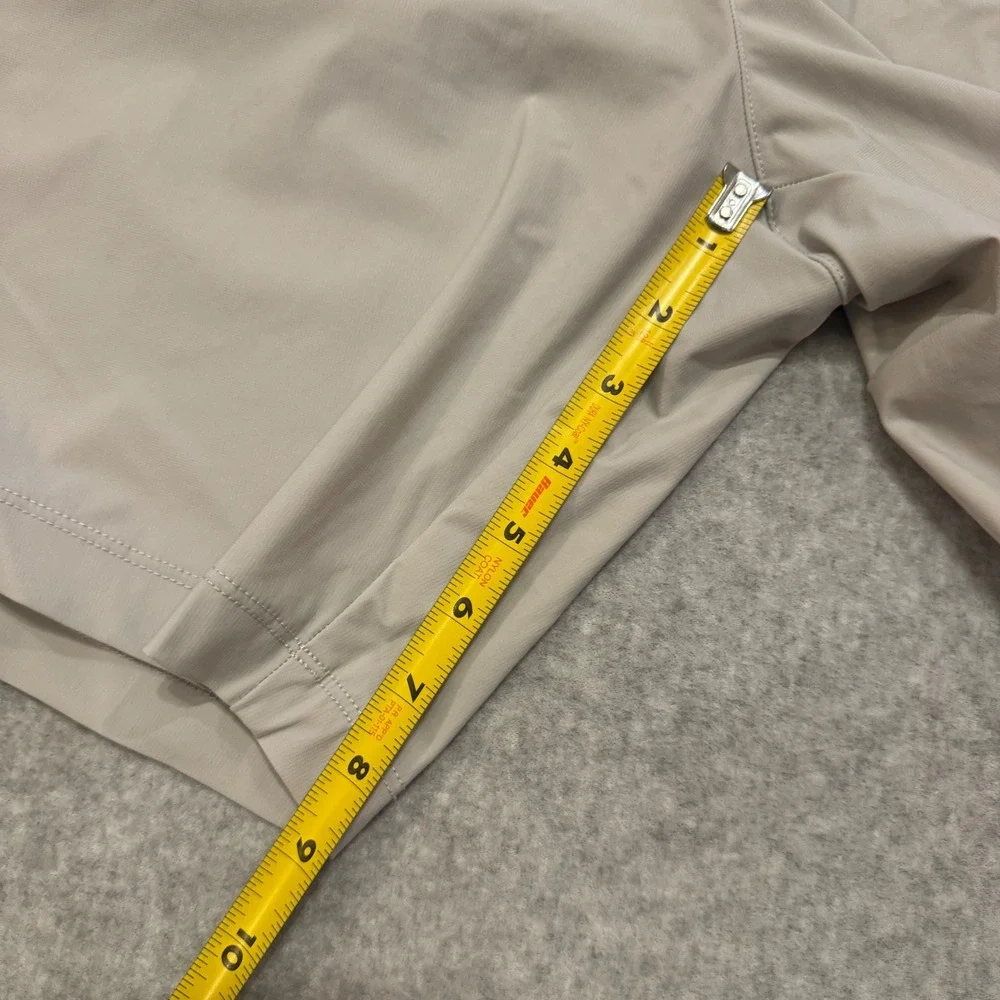 Greg Norman Protek Golf Shorts Mens 36 Tan Beige Stretch Performance Flat Front